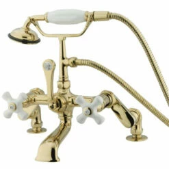 Kingston Brass CC659T Vintage Deck Mount Tub Filler With Adjustable Centers