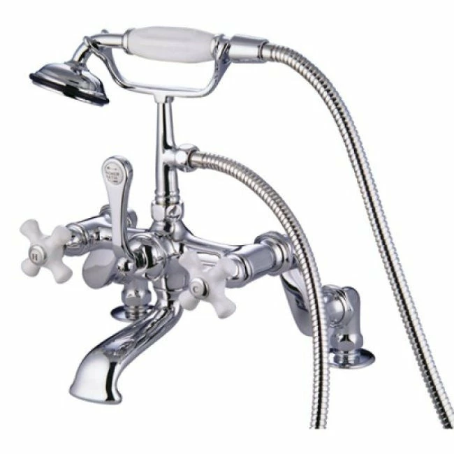 Kingston Brass CC659T Vintage Deck Mount Tub Filler With Adjustable Centers 8 Kingston Brass CC659T Vintage Deck Mount Tub Filler With Adjustable Centers - Image 8