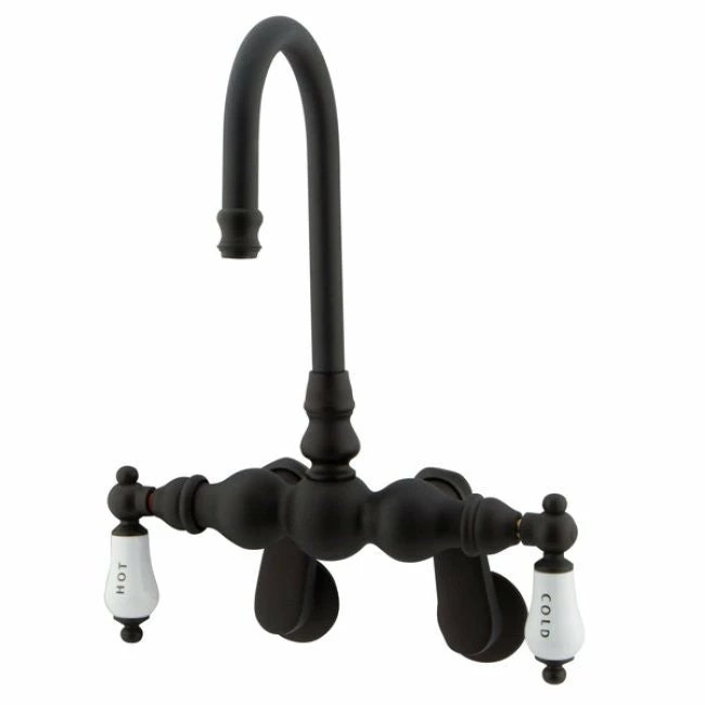 Kingston Brass CC85T Vintage Wall Mount Tub Filler With Adjustable Centers 2 Kingston Brass CC85T Vintage Wall Mount Tub Filler With Adjustable Centers - Image 2