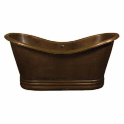 Barclay Amara COTDSN72P-AC 72" Copper Double Slipper Freestanding Tub