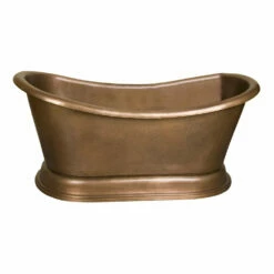 Barclay Barnes COTDSN66B-AC Double Slipper Copper Freestanding Tub
