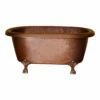 Barclay Picasso COTDRN31-AC-AC Double Roll Copper Clawfoot Freestanding Tub