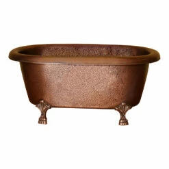 Barclay Picasso COTDRN31-AC-AC Double Roll Copper Clawfoot Freestanding Tub