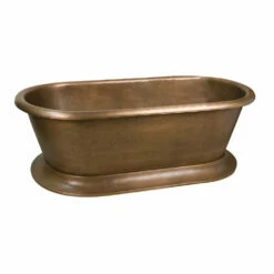 Barclay Somerset COTDRN75B-AC Double Roll Top Freestanding Tub With Base