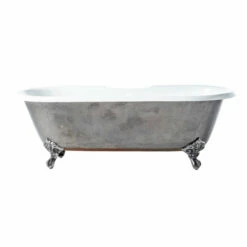 Barclay Doyle 67″ CTDRN67-PI-PI Cast Iron Double Roll Top Freestanding Tub