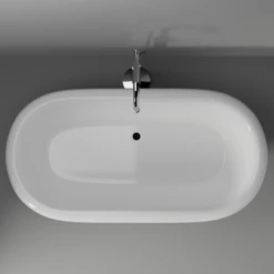Barclay - Carlotta 61" Acrylic Double Roll Top Tub On Base - ATDRN63B-WH 10 Barclay - Carlotta 61" Acrylic Double Roll Top Tub On Base - ATDRN63B-WH -Hansgrohe Shop CarlottaLifestyle5