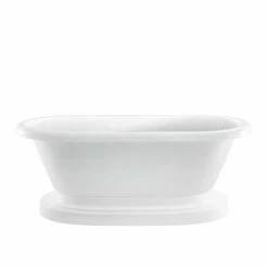 Barclay - Carrie 57" Acrylic Double Roll Top Tub On Base - ATDRNTD59B-WH 11 Barclay - Carrie 57" Acrylic Double Roll Top Tub On Base - ATDRNTD59B-WH -Hansgrohe Shop Carrie1