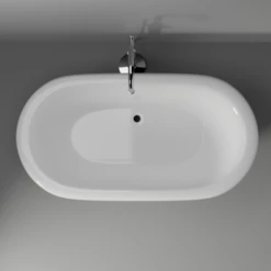 Barclay - Carrie 57" Acrylic Double Roll Top Tub On Base - ATDRNTD59B-WH 10 Barclay - Carrie 57" Acrylic Double Roll Top Tub On Base - ATDRNTD59B-WH -Hansgrohe Shop CarrieLifestyle5