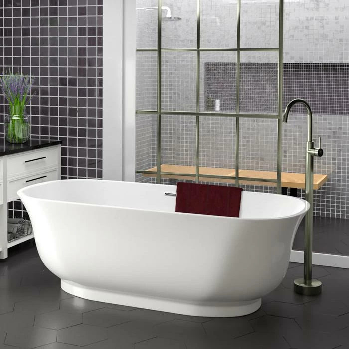 Barclay - Ceres 59" Acrylic Tub With Integral Drain And Overflow - ATDN59IG 1 Barclay - Ceres 59" Acrylic Tub With Integral Drain And Overflow - ATDN59IG