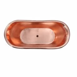 Barclay - Chapal 70" Copper Double Slipper Tub On Base - COTDSN70B-BLP -Hansgrohe Shop Chapal2