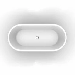 Barclay - Corrigan 66" Acrylic Freestanding Tub - ATDRN66A-WH -Hansgrohe Shop Corrigan3