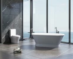 Barclay - Coventry 66" Acrylic Tub With Integrated Drain And Overflow - ATDRN66B-WH