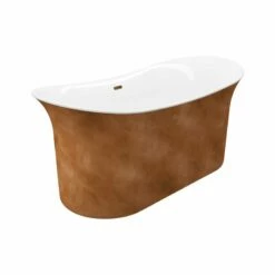 A&E Bath And Shower Tundra Copper 66" Freestanding Tub No Faucet -Hansgrohe Shop Cyclone 66 x 30 Freestanding Soaking Bathtub 3