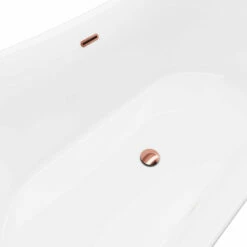 A&E Bath And Shower Tundra Copper 66" Freestanding Tub No Faucet -Hansgrohe Shop Cyclone 66 x 30 Freestanding Soaking Bathtub 5