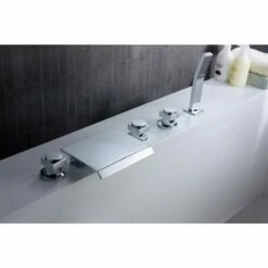 ANZZI Guaira Series FR-AZ044CH 3-Handle Deck-Mount Roman Tub Faucet 19 ANZZI Guaira Series FR-AZ044CH 3-Handle Deck-Mount Roman Tub Faucet -Hansgrohe Shop FR AZ044CH 10