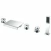 ANZZI Guaira Series FR-AZ044CH 3-Handle Deck-Mount Roman Tub Faucet
