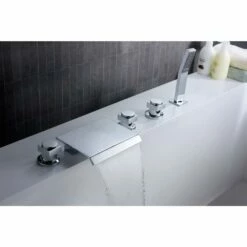 ANZZI Guaira Series FR-AZ044CH 3-Handle Deck-Mount Roman Tub Faucet 18 ANZZI Guaira Series FR-AZ044CH 3-Handle Deck-Mount Roman Tub Faucet -Hansgrohe Shop FR AZ044CH 9