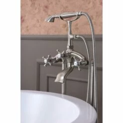 ANZZI Tugela Series FS-AZ0052 3-Handle Claw Foot Tub Faucet With Hand Shower -Hansgrohe Shop FS AZ0052BN 6 15a3cf25 163c 4607 8633 6eef362af9f2