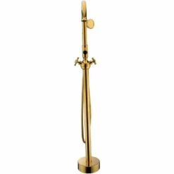 ANZZI Bridal Series FS-AZ0061RG 3-Handle Claw Foot Tub Faucet With Hand Shower In Gold -Hansgrohe Shop FS AZ0061RG 4