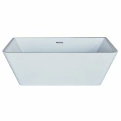 ANZZI Majanel Series FT-AZ005 5.6 Ft. Acrylic Center Drain Freestanding Bathtub In Glossy White -Hansgrohe Shop FT AZ005 3 929cfa66 38f2 4cb4 9ba8 bbf645a9af55