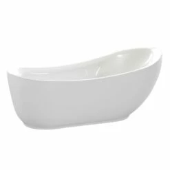 ANZZI Talyah Series FT-AZ090 5.92 Ft. Freestanding Bathtub In White