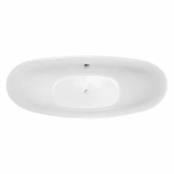 ANZZI Reginald Series FT-AZ091 5.67 Ft. Freestanding Bathtub In White -Hansgrohe Shop FT AZ091 4