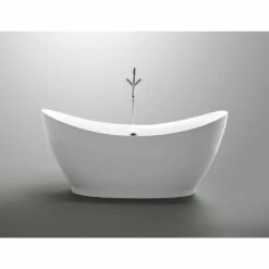 ANZZI Reginald Series FT-AZ091 5.67 Ft. Freestanding Bathtub In White -Hansgrohe Shop FT AZ091 5