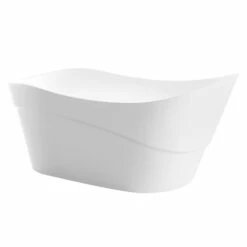 ANZZI Kahl Series FT-AZ094 5.58 Ft. Freestanding Bathtub In White