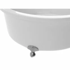ANZZI Cantor Series FT-AZ302 4.9 Ft. Acrylic Clawfoot Non-Whirlpool Bathtub In White -Hansgrohe Shop FT AZ302 3