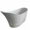 ANZZI Alto Series FT-AZ507 5.6 Ft. Man-Made Stone Center Drain Freestanding Bathtub In Matte White