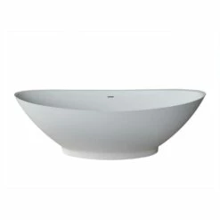 ANZZI Ala Series FT-AZ508 6.2 Ft. Man-Made Stone Center Drain Freestanding Bathtub In Matte White 6 ANZZI Ala Series FT-AZ508 6.2 Ft. Man-Made Stone Center Drain Freestanding Bathtub In Matte White -Hansgrohe Shop FT AZ508 3 3ed875c1 fc20 415d affc 7b4aa6c0ea99