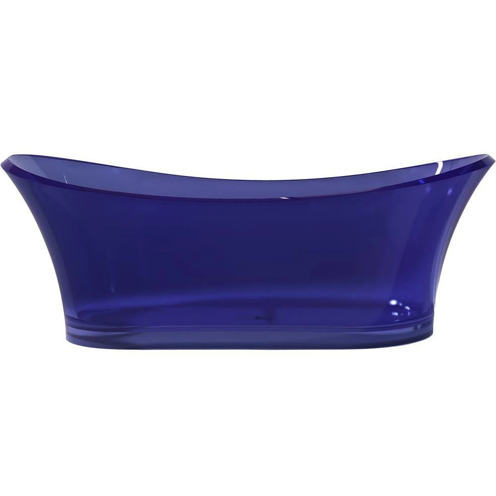 ANZZI Azul Series 5.8 Ft. Man-Made Stone Center Drain Freestanding Bathtub 7 ANZZI Azul Series 5.8 Ft. Man-Made Stone Center Drain Freestanding Bathtub - Image 7
