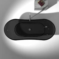 ANZZI Azul Series 5.8 Ft. Man-Made Stone Center Drain Freestanding Bathtub 32 ANZZI Azul Series 5.8 Ft. Man-Made Stone Center Drain Freestanding Bathtub -Hansgrohe Shop FT AZ520 BK 4 54f2ee9e 4fb9 432b a4f1 360c26832381