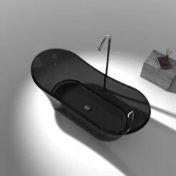 ANZZI Azul Series 5.8 Ft. Man-Made Stone Center Drain Freestanding Bathtub 33 ANZZI Azul Series 5.8 Ft. Man-Made Stone Center Drain Freestanding Bathtub -Hansgrohe Shop FT AZ520 BK 5 a8346b38 ea2d 42fb a445 af91a6dd7873