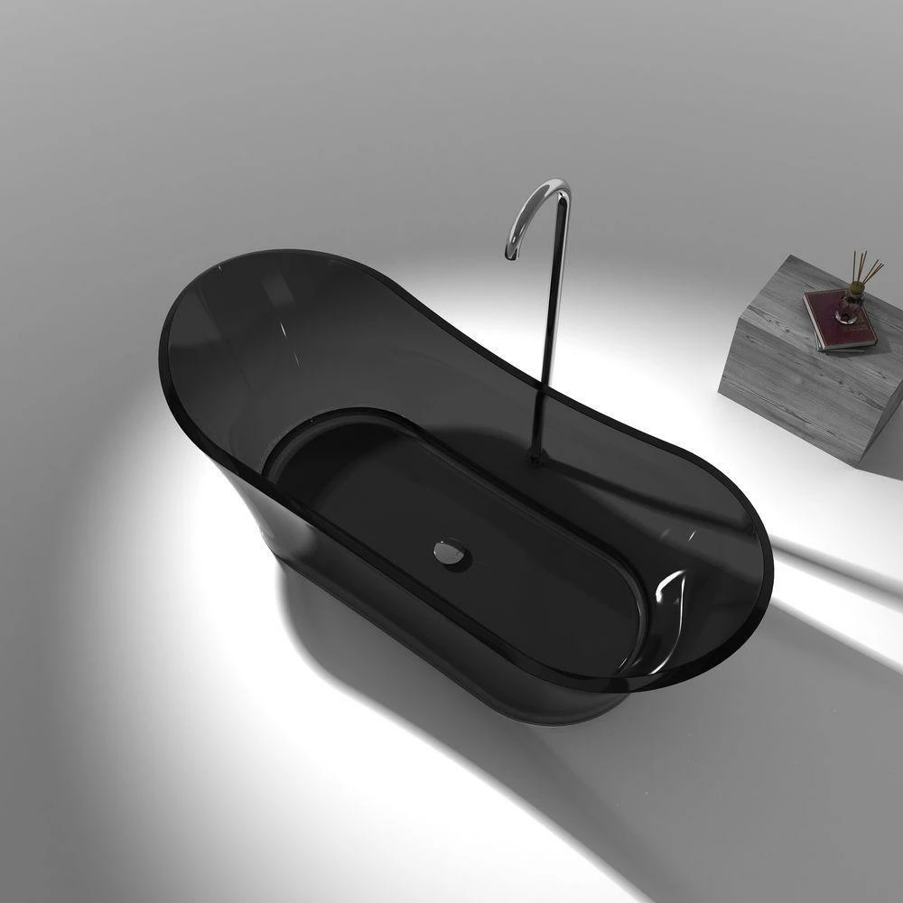 ANZZI Azul Series 5.8 Ft. Man-Made Stone Center Drain Freestanding Bathtub 14 ANZZI Azul Series 5.8 Ft. Man-Made Stone Center Drain Freestanding Bathtub - Image 14