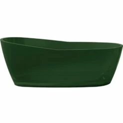 ANZZI Ember Series 5.4 Ft. Man-Made Stone Center Drain Freestanding Bathtub -Hansgrohe Shop FT AZ521 GR 2
