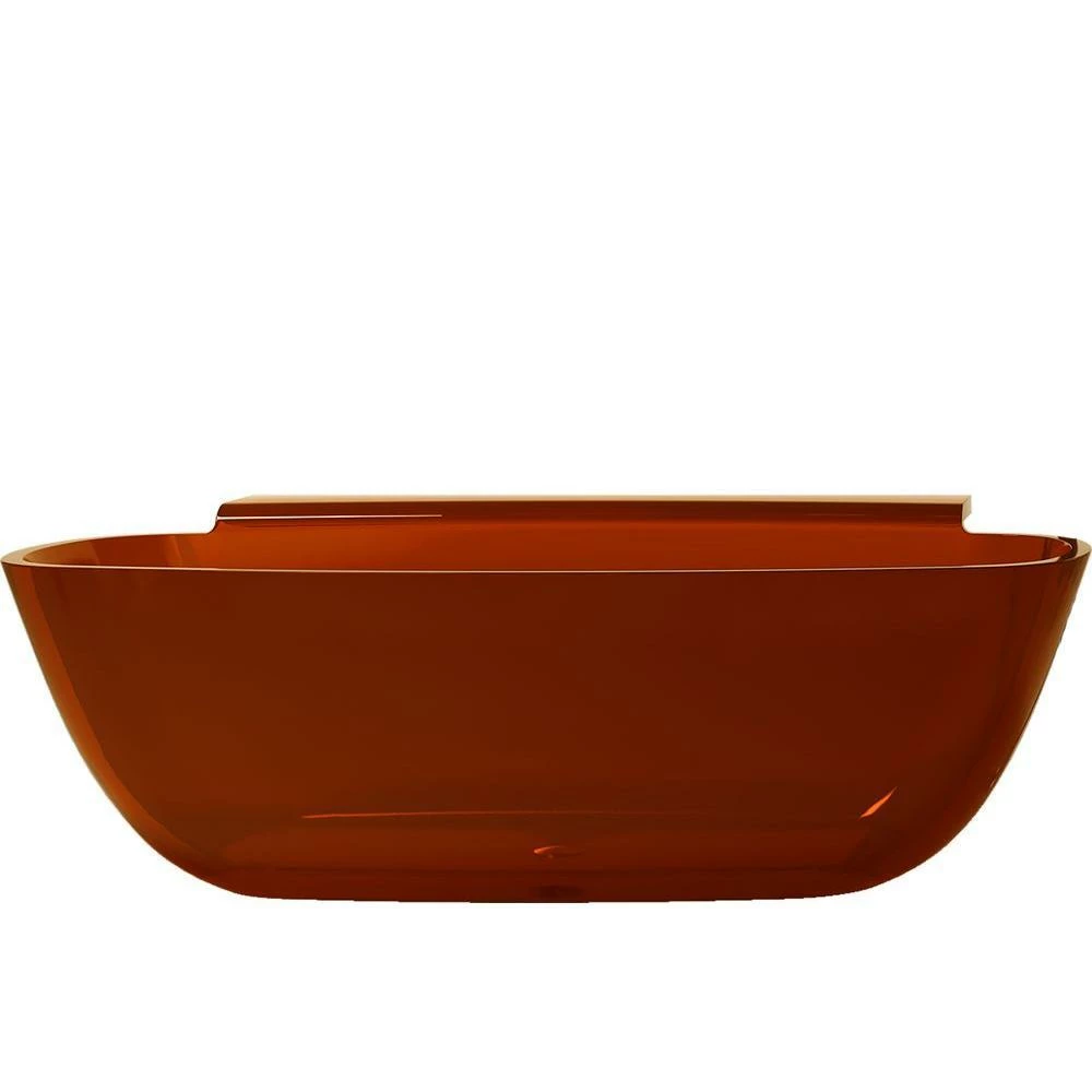 ANZZI Vida Series 5.2 Ft. Man-Made Stone Center Drain Freestanding Bathtub 7 ANZZI Vida Series 5.2 Ft. Man-Made Stone Center Drain Freestanding Bathtub - Image 7