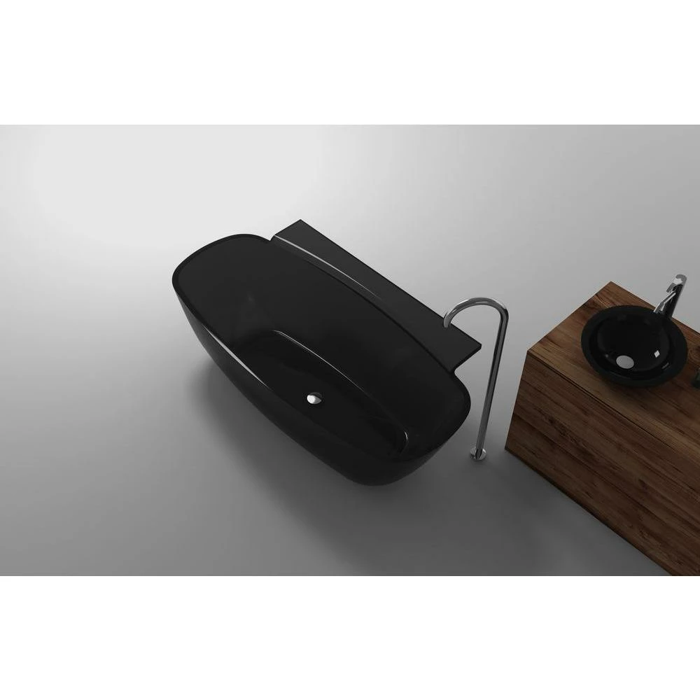 ANZZI Vida Series 5.2 Ft. Man-Made Stone Center Drain Freestanding Bathtub 14 ANZZI Vida Series 5.2 Ft. Man-Made Stone Center Drain Freestanding Bathtub - Image 14