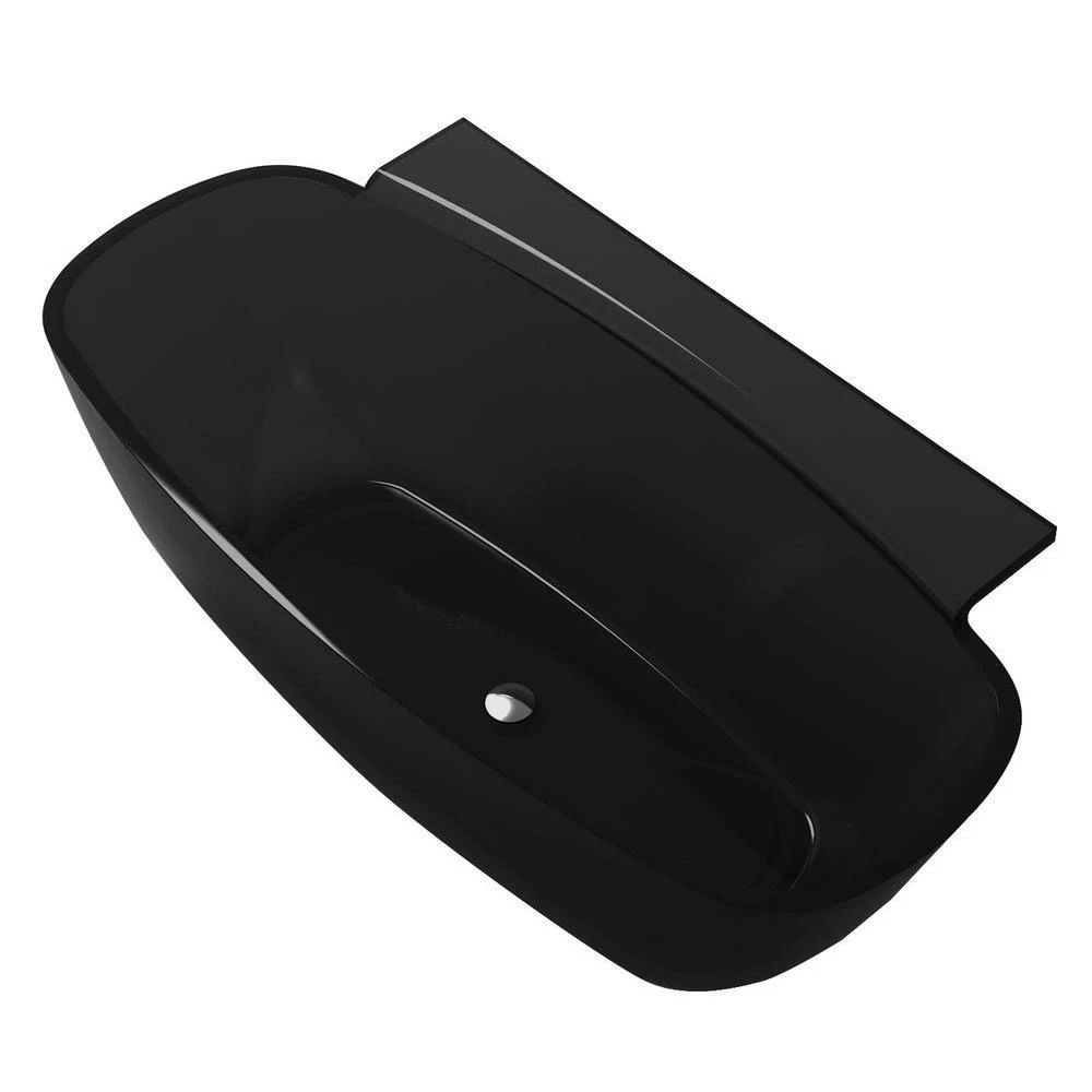 ANZZI Vida Series 5.2 Ft. Man-Made Stone Center Drain Freestanding Bathtub 3 ANZZI Vida Series 5.2 Ft. Man-Made Stone Center Drain Freestanding Bathtub - Image 3