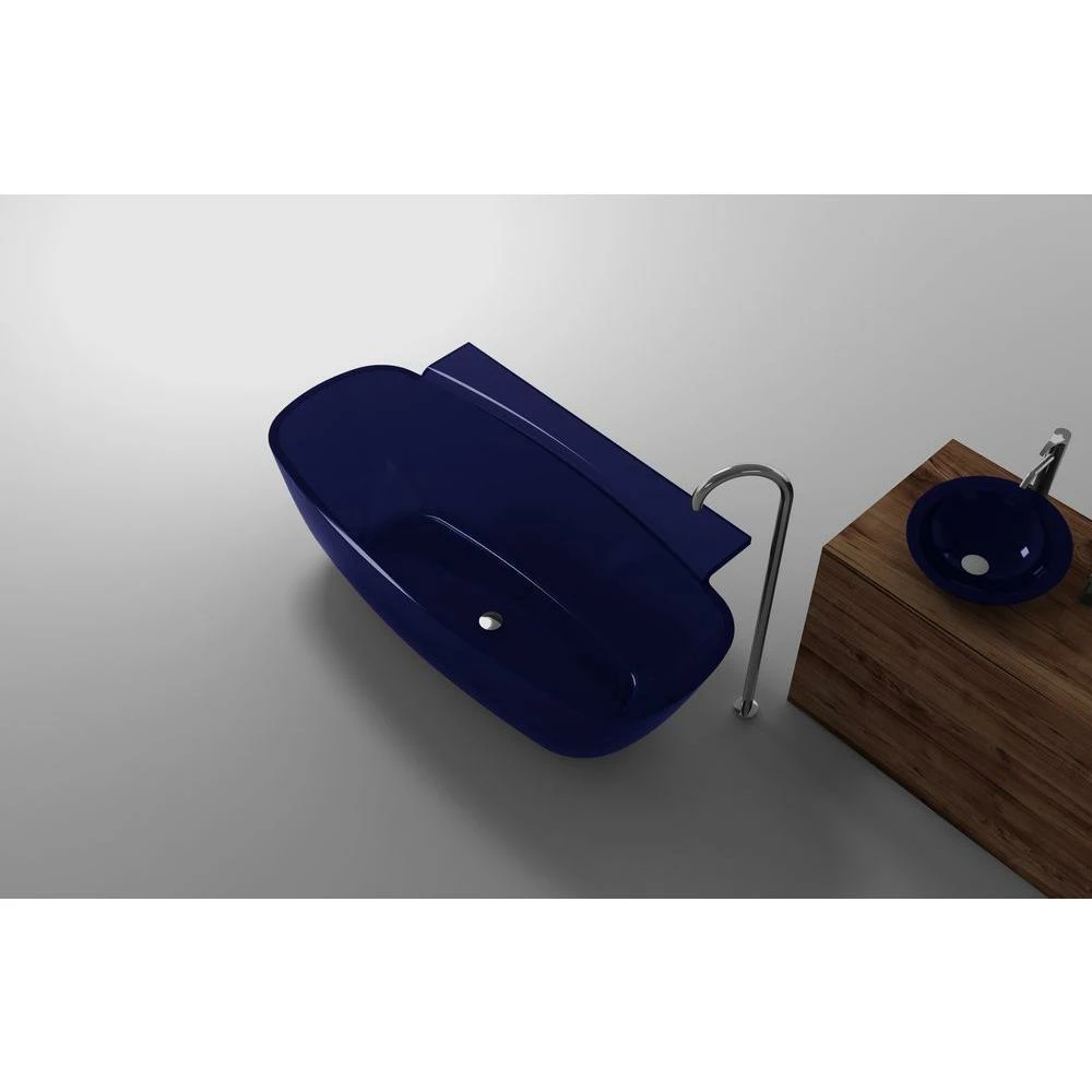 ANZZI Vida Series 5.2 Ft. Man-Made Stone Center Drain Freestanding Bathtub 19 ANZZI Vida Series 5.2 Ft. Man-Made Stone Center Drain Freestanding Bathtub - Image 19