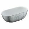 ANZZI Knight Series FT-AZ524 6 Ft. Freestanding Bathtub In Crimson Snow