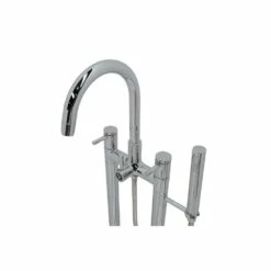 ANZZI Dover Series 5.6 Ft. Acrylic Classic Freestanding Flatbottom Non-Whirlpool Bathtub In White With Freestanding Faucet -Hansgrohe Shop FT523 0027 3 35558cd1 2d37 49c7 ab71 8c4361d0955f