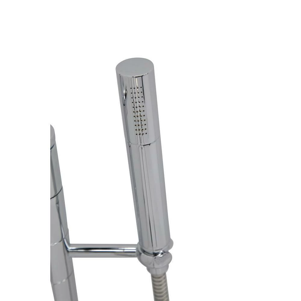 ANZZI Volo Series 5.9 Ft. Man-Made Stone Classic Freestanding Flatbottom Non-Whirlpool Bathtub In Matte White With Freestanding Faucet 11 ANZZI Volo Series 5.9 Ft. Man-Made Stone Classic Freestanding Flatbottom Non-Whirlpool Bathtub In Matte White With Freestanding Faucet - Image 11