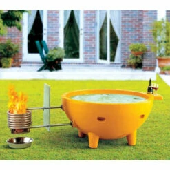 Alfi Brand FireHotTub The Round Fire Burning Portable Outdoor Hot Bath Tub -Hansgrohe Shop FireHotTub