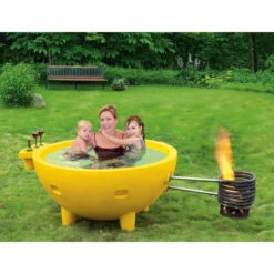 Alfi Brand FireHotTub The Round Fire Burning Portable Outdoor Hot Bath Tub -Hansgrohe Shop FireHotTub 4
