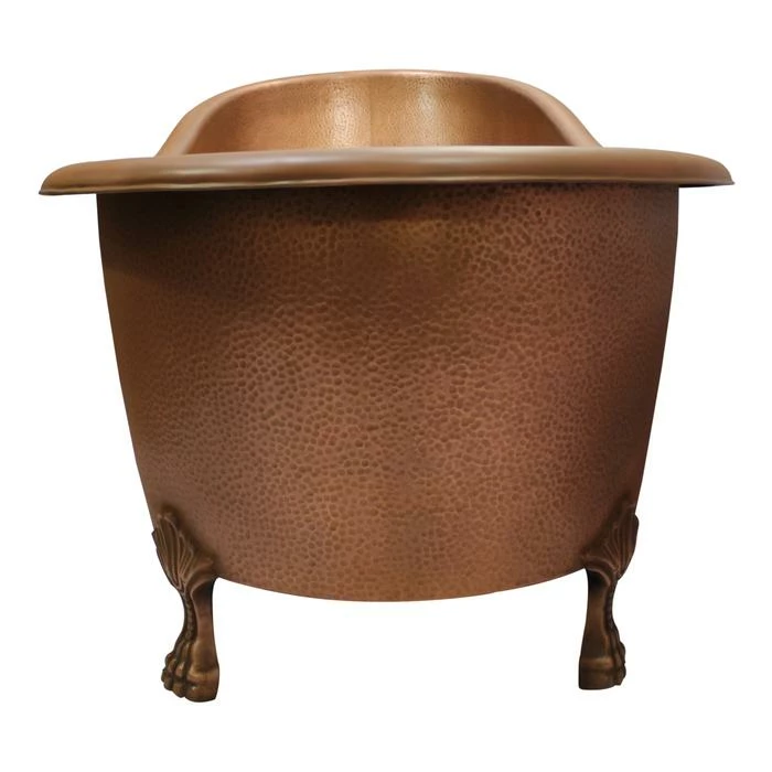 Barclay - Gitali 68" Slipper Copper Tub - COTSN68-AC-AC 4 Barclay - Gitali 68" Slipper Copper Tub - COTSN68-AC-AC - Image 4