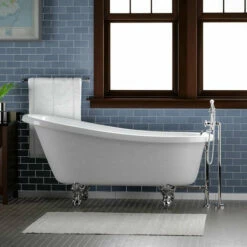 Barclay Imogene Premium Acrylic Slipper Clawfoot Freestanding Tub