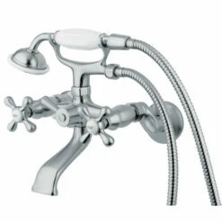 Kingston Brass KS265 Vintage Wall Mount Tub Filler With Adjustable Centers