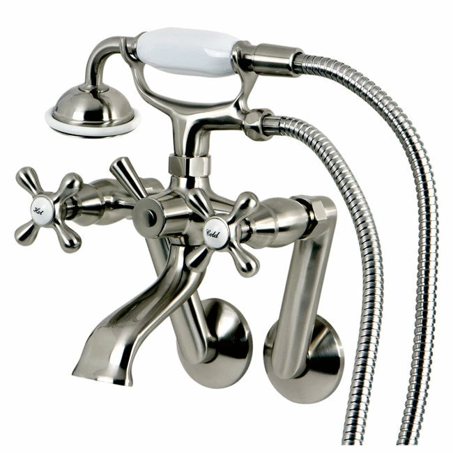 Kingston Brass Vintage Tub Wall Mount Clawfoot Tub Filler With Hand Shower 5 Kingston Brass Vintage Tub Wall Mount Clawfoot Tub Filler With Hand Shower - Image 5