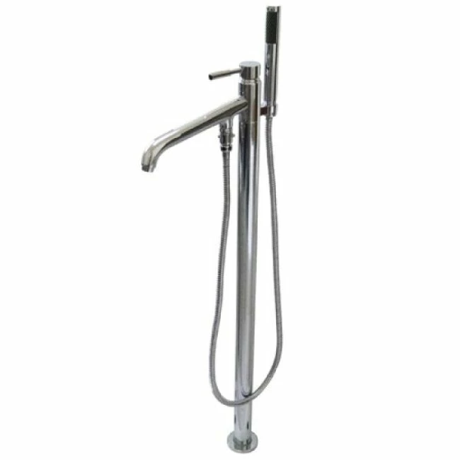 Kingston Brass KS813 Concord Floor Mount Tub Filler With Hand Shower 1 Kingston Brass KS813 Concord Floor Mount Tub Filler With Hand Shower